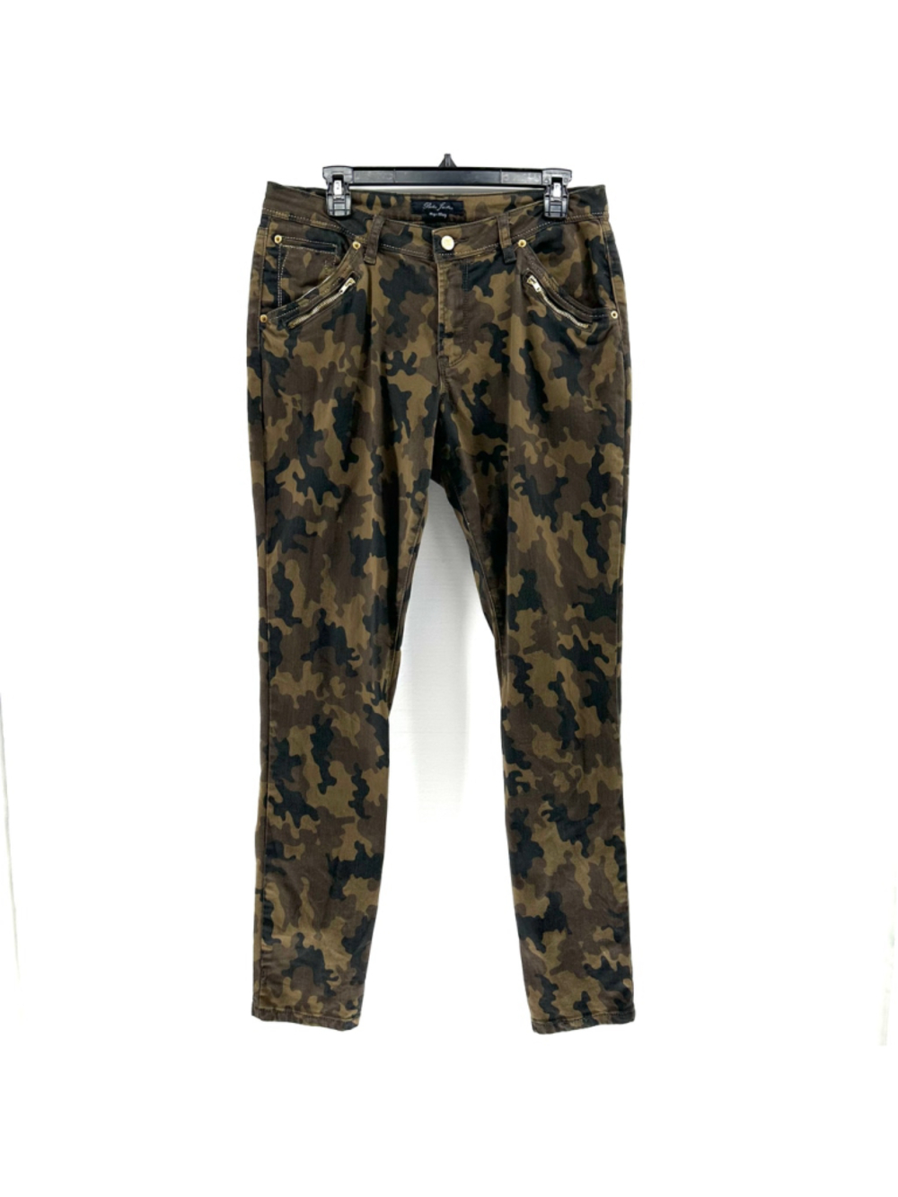 Poetic Justice MAYA SKINNY Women's 30 Curvy Fit CAMO ROCKER Stretch Jeans 12 - Picture 2 of 10
